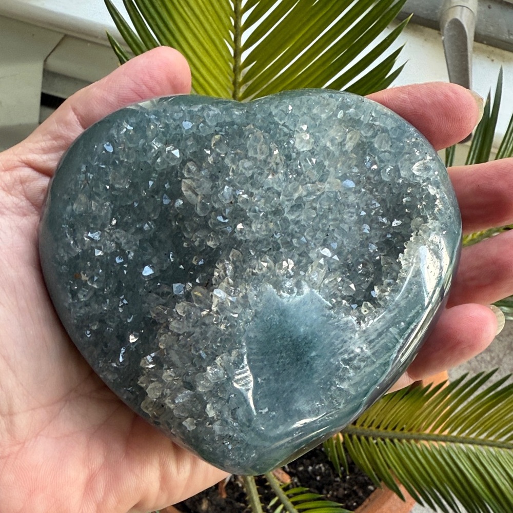 Green Amethyst Heart